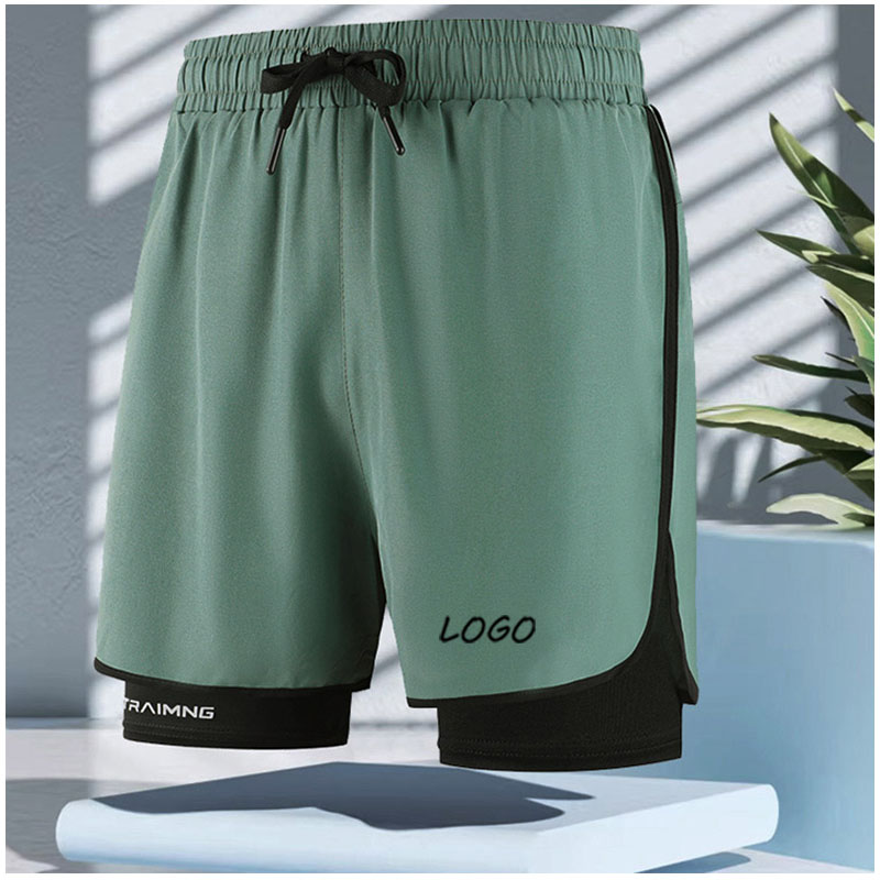 Compression Shorts Athletes - Pantaloncini Sportivi da Uomo 2-in-1 a